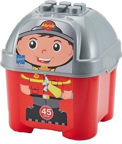 Τουβλάκια Ecoiffier Abrick Firemen Barrel για 18+ Μηνών 45τμχ