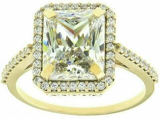 Δαχτυλίδι FaCadoro RI-000573GW από Χρυσό 14K με Ζιργκόν