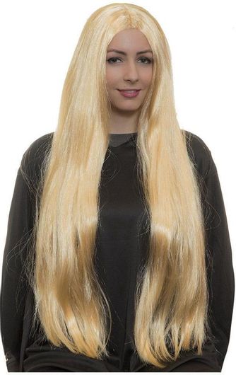 Αποκριάτικη Περούκα Fun World Ίσια 80cm Ξανθιά 