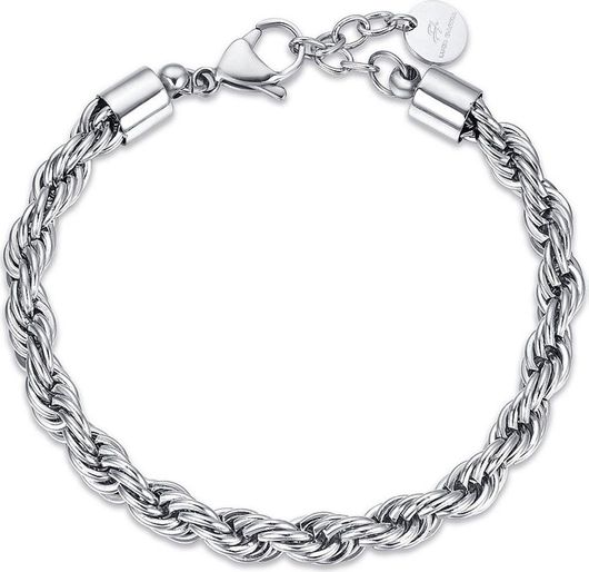 Βραχιόλι Αλυσίδα Luca Barra BA1268 Rope από Ατσάλι 6mm