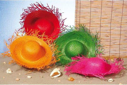 Αποκριάτικο Αξεσουάρ Καπέλο Ψάθινο Πράσινο