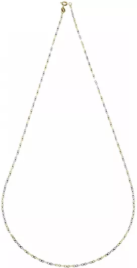 Αλυσίδα Δίχρωμο από Χρυσό 14Κ Otto 45cm 1.70mm