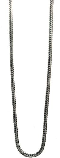 Αλυσίδα Anastasios Creations AL7 Μαύρο Aσήμι 925 Σπίγγα 1.3mm 55cm