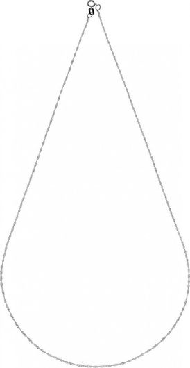 Αλυσίδα ALEL15LKD-40 Λευκόχρυσο 14Κ Έλικα 40cm 0.90mm