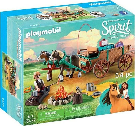 Playmobil Spirit Father Jim with Carriage για 4+ ετών