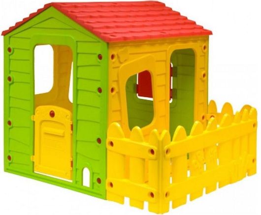 Παιδικό Σπιτάκι Κήπου Starplay Fun Farm με Φράχτη Πολύχρωμο 120x146x127cm