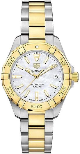 Γυναικείο Ρολόι TAG Heuer WBD1320.BB0320 Aquaracer με Μεταλλικό Μπρασελέ Ασημί