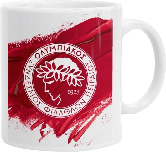 Κούπα Olympiacos Fc Κεραμική 330ml Λευκό