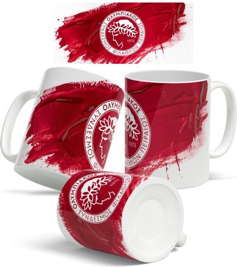 Κούπα Olympiacos Fc Κεραμική 330ml Κόκκινο