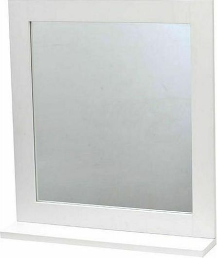 Καθρέπτης Μπάνιου Eurocasa 9831 Ορθογώνιος από MDF με Ράφι 48x53.5cm Λευκό