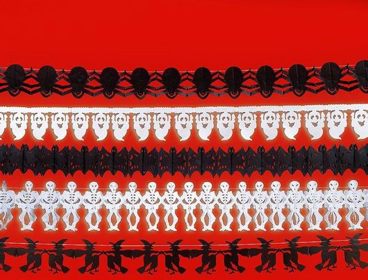 Αποκριάτικο Αξεσουάρ Γιρλάντα Halloween με Σχέδιο Αράχνη