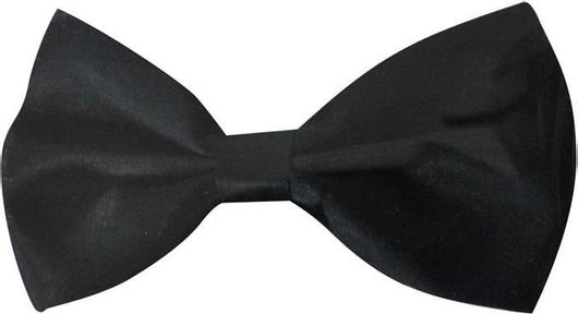 Αποκριάτικο Αξεσουάρ Παπιγιόν Σατέν Μαύρο