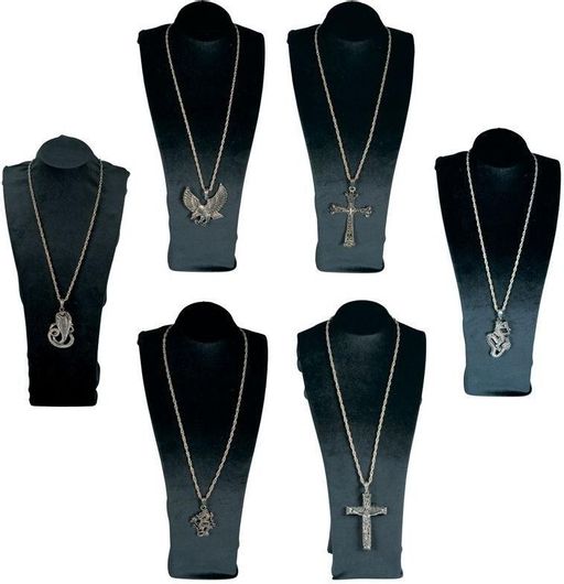 Αποκριάτικο Αξεσουάρ Κολιέ Νίκελ Αετός