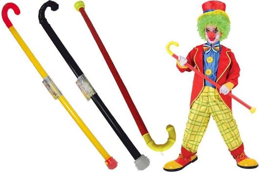 Αποκριάτικο Αξεσουάρ Πλαστική Μαγκούρα με Σφυρίχτρα 90cm Πολύχρωμο