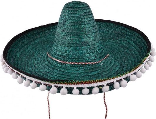 Αποκριάτικο Αξεσουάρ Καπέλο Μεξικάνου Σομπρέρο 55cm Μαύρο