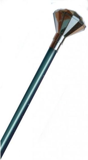 Αποκριάτικο Αξεσουάρ Clown Republic Μπαστούνι Πλαστικό με Ασημί Λαβή