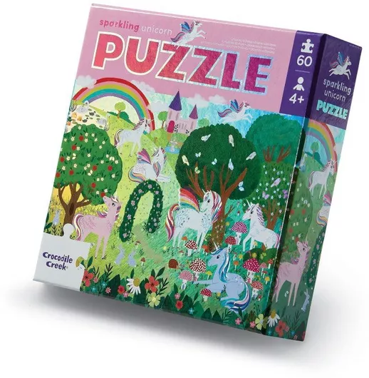 Παιδικό Παζλ Crocodile Creek Μονόκεροι 60pcs για 4+ Ετών