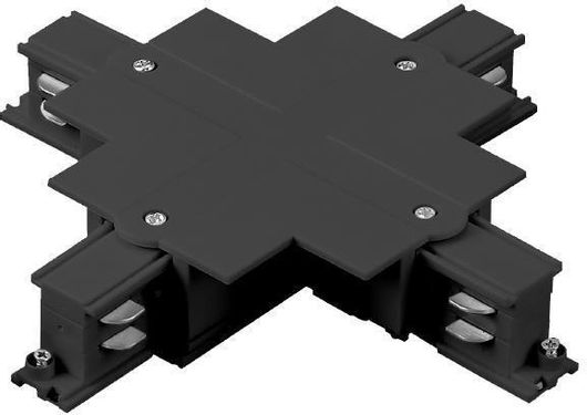 Σύνδεσμος Ράγας Φωτιστικών Eurolamp 145-59257 Μαύρο