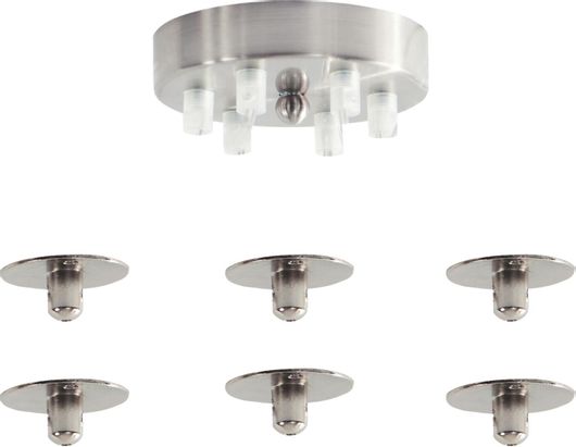 Ροζέτα Φωτιστικού Οροφής Home Lighting 77-8241 Ασημί