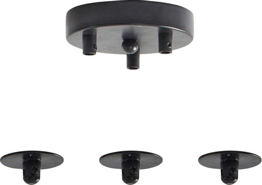 Ροζέτα Φωτιστικού Οροφής Home Lighting 77-8245 Μαύρο