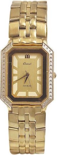 Γυναικείο Ρολόι Orient D850SN-40 με Μεταλλικό Μπρασελέ Χρυσό