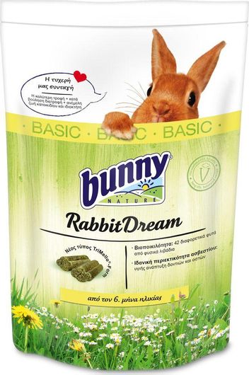 Τροφή Τρωκτικού Bunny Nature Τροφή για Κουνέλι με Ξηρούς Καρπούς Rabbit Dream Basic 1.5kg