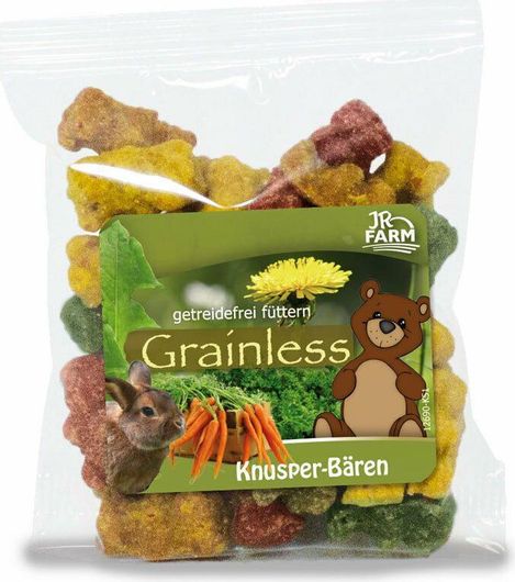 Τροφή Τρωκτικού JR Farm Grainless Crunchy Bears Συμπληρωματική Τροφή για Τρωκτικά 30gr