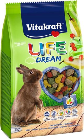 Τροφή Τρωκτικού Vitakraft Τροφή για Κουνέλι Life Dream High Premium 600gr