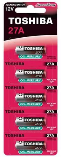 Αλκαλικές Μπαταρίες Toshiba A27 12V 5τμχ