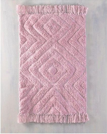 Πατάκι Μπάνιου Rythmos 120-134-2234 Verona Βαμβακερό 50x80cm Ροζ
