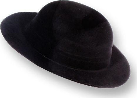 Αποκριάτικο Καπέλο CARNAVALista Σαρλό Πλαστικό Βελουτέ Μαύρο