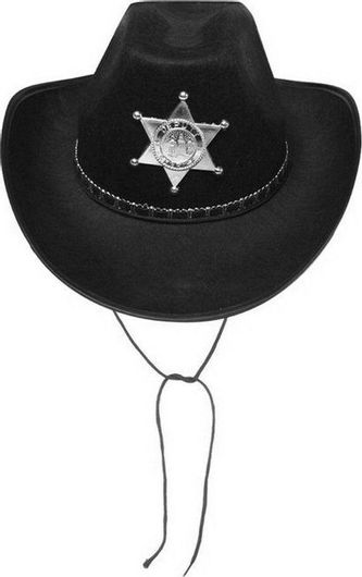 Αποκριάτικο Αξεσουάρ CARNAVALista Καπέλο Σερίφη Μαύρο