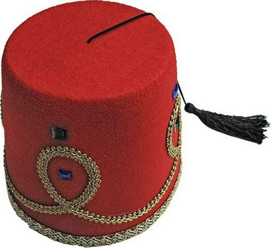 Αποκριάτικο Καπέλο CARNAVALista Τούρκος Βασιλιάς Κόκκινο 19x18cm