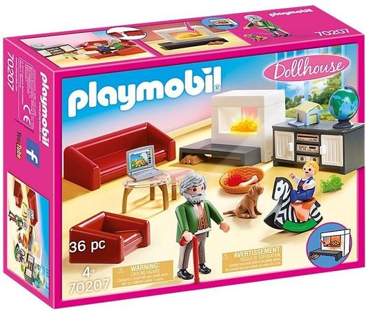 Playmobil Dollhouse Σαλόνι Κουκλόσπιτου για 4+ Ετών #70207