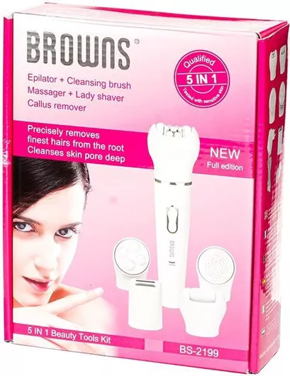 Σετ Αποτρίχωσης Browns  BS2199 Epilator για Σώμα 5 σε 1