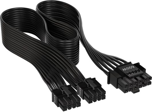 Καλώδιο Τροφοδοσίας Corsair CP-8920284 12VHPWR 12+4pin PCIe Gen 5.0 Type-4 600W Μαύρο