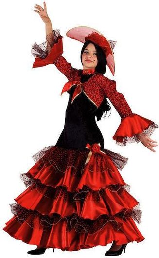 Αποκριάτικη Παιδική Στολή Κάρμεν 6 Ετών