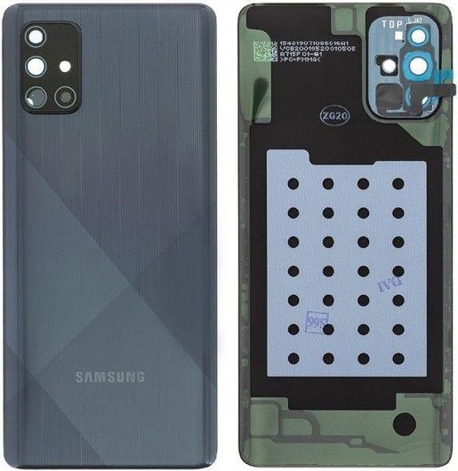 Καπάκι Κινητού Samsung GH82-22112A για Galaxy A71 Μαύρο