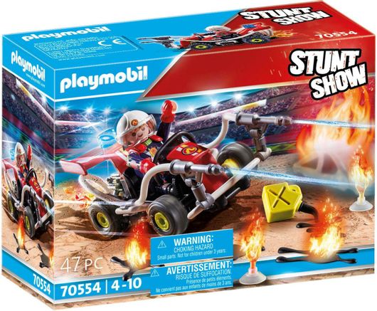 Playmobil Stunt Show Καρτ με Πυροσβεστικό Όχημα για 4-10 ετών