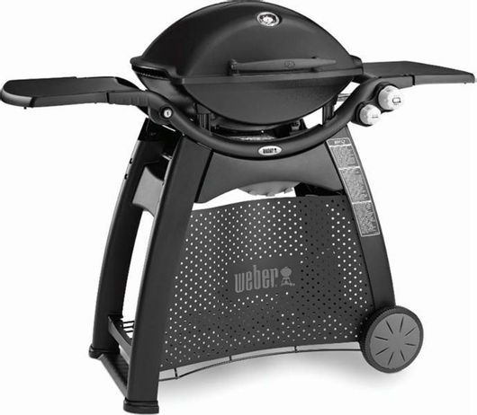 Ψησταριά Υγραερίου Weber Q3200 με Μαντεμένια Σχάρα & 2 Εστίες & Μάτι Υπερύθρων 6.35kW 63x45cm Μαύρο
