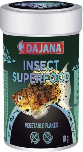 Τροφή Dajana Insect Super Food Vegetable Flakes για Φυτοφάγα Ψάρια 100ml