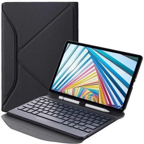 Θήκη Tablet Book Cover για Lenovo Tab M10 Plus 3rd Gen 10.6" Δερματίνη με Πληκτρολόγιο Μαύρο