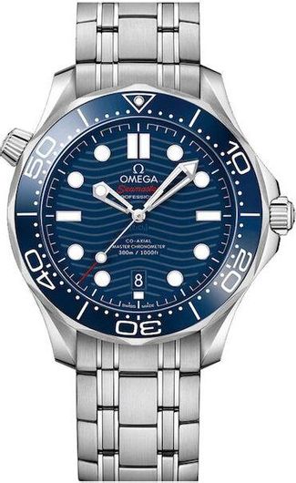 Ανδρικό Ρολόι Omega Seamaster 210.30.42.20.03.001 με Μεταλλικό Μπρασελέ Ασημί