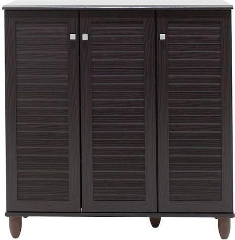 Παπουτσοθήκη Pakoworld 123-000032 MDF / Μοριοσανίδα με 3 Ράφια 89.5x34x91.5cm Καφέ