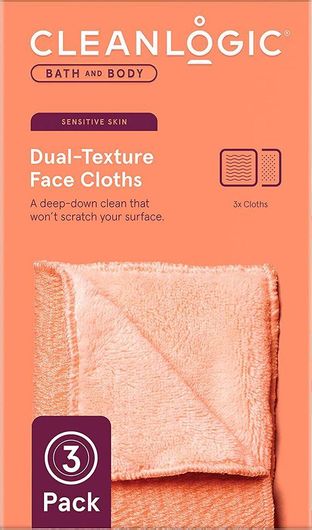 Σφουγγάρι Σώματος Cleanlogic Bath Body Dual Texture Face Cloths