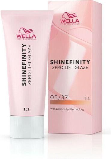 Βαφή Μαλλιών Wella Shinefinity Zero Lift Glaze 05/37 60ml Caramel Espresso