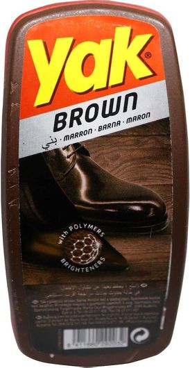 Σπόγγος Υποδημάτων Αυτογυάλιστος Yak Brown 50gr