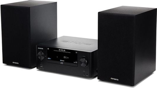 Ηχοσύστημα Aiwa 2.0 MSBTU-500 50W με CD / Digital Media Player & Bluetooth Μαύρο