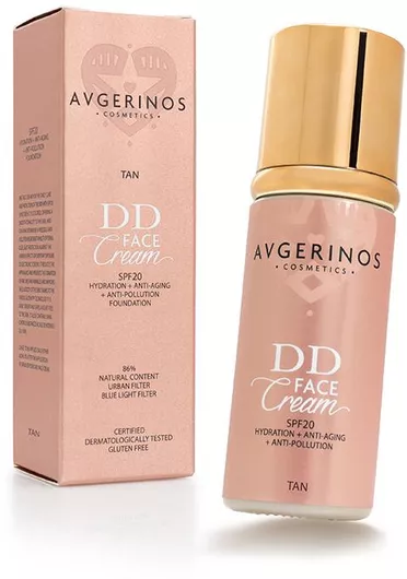 Κρέμα Προσώπου Avgerinos Cosmetics DD Tan Ημέρας με SPF20 για Ενυδάτωση & Ατέλειες 50ml