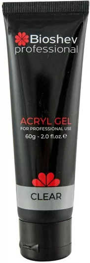 Gel Νυχιών Bioshev Professional Acryl Soak Off Διάφανο 60gr
